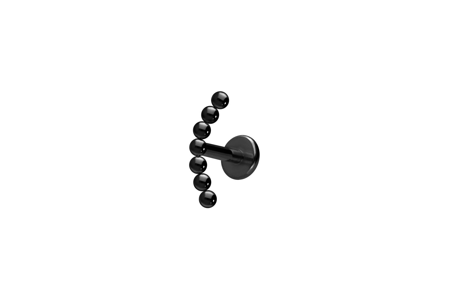Titan Labret Piercing mit Innengewinde 7 KUGELN